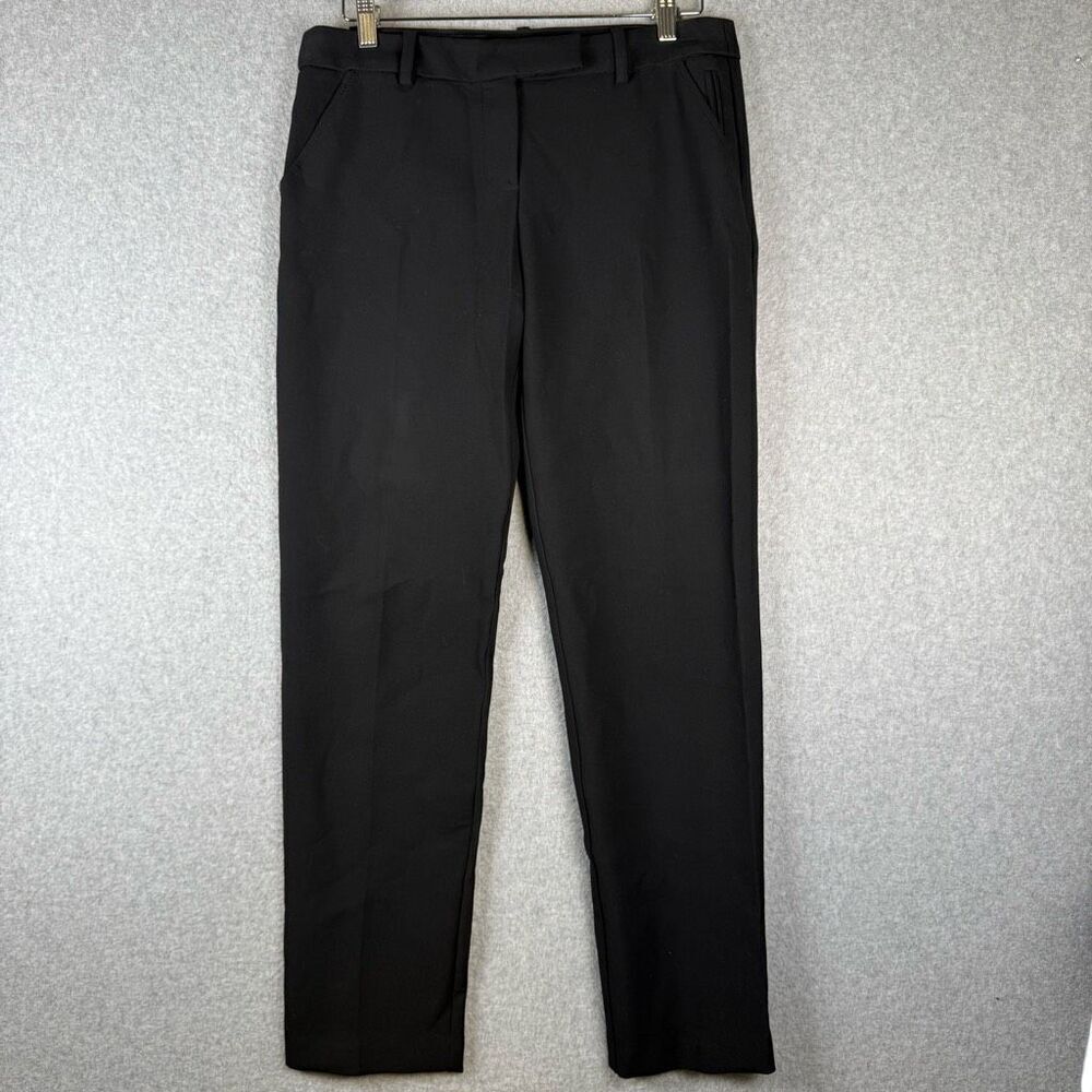 Trina Turk Womens Size 6 Dress Pants Lsacks Black Pockets Straight Leg Stretch